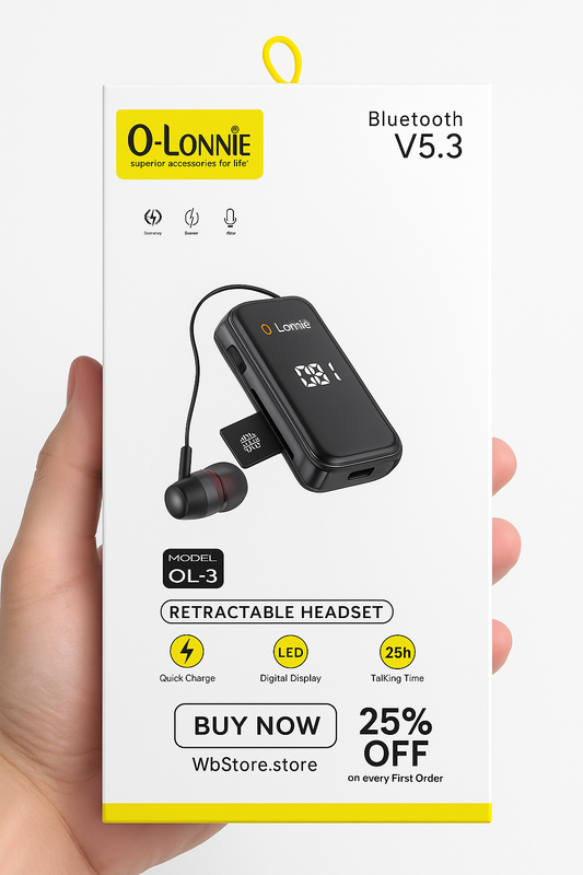 "O-Lonnie Bluetooth Retractable Headset OL-3").